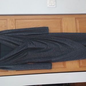 Shein curve sparkle faux wrap dress!